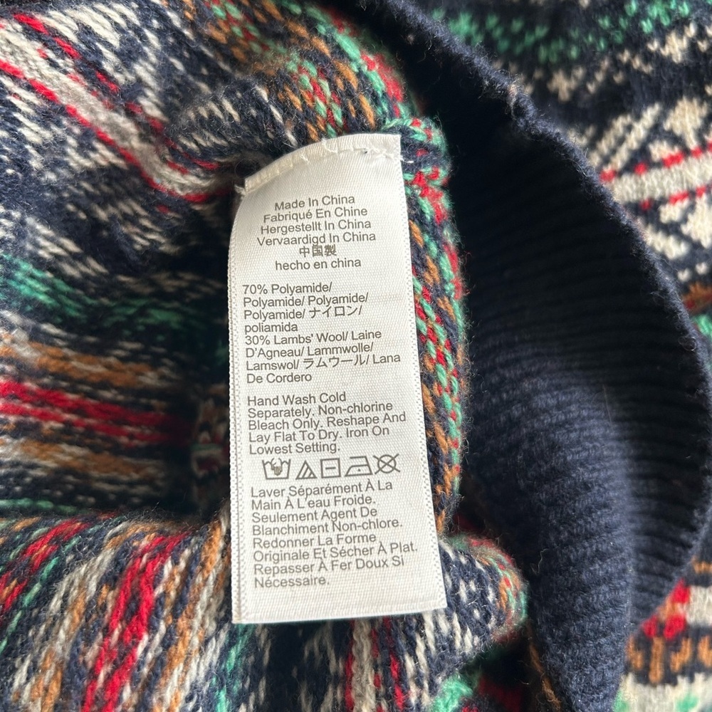 J. Crew cherry print fair isle crewneck sweater - Picture 5 of 8